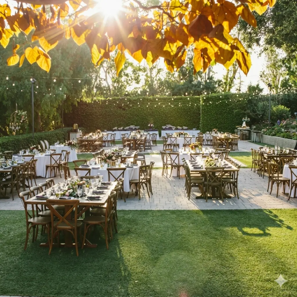 Luxury wedding transportation service for outdoor venues in Los Angeles