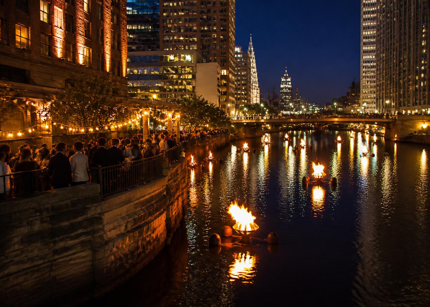 WaterFire nights on the Providence River