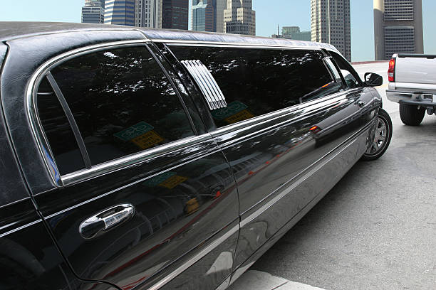 Black limousine car service boston