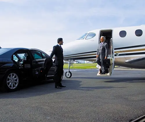 VIP guest airport pickup protocol at Logan